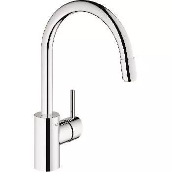 Смеситель  GROHE Concetto  кухня выдв.излив с аэратором, с возврат.пруж. 32663001