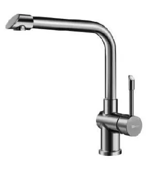 Смеситель для кухни выдвижной высокий 22см нерж Lemark Expert LM5075S