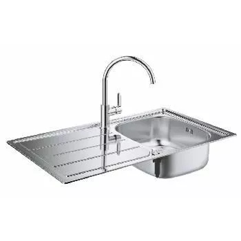 Мойка из нержавеющей стали GROHE BAU, смеситель в комплекте, хром 31562SD0