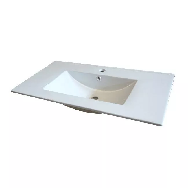 Тумба  90см 1ящ графит белый Comforty Бредфорд c раковиной Comforty 90E 00-00009955