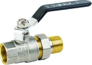Кран шаровой со сгоном 1&quot1/4 ВН рычаг черный TIM DE1234X