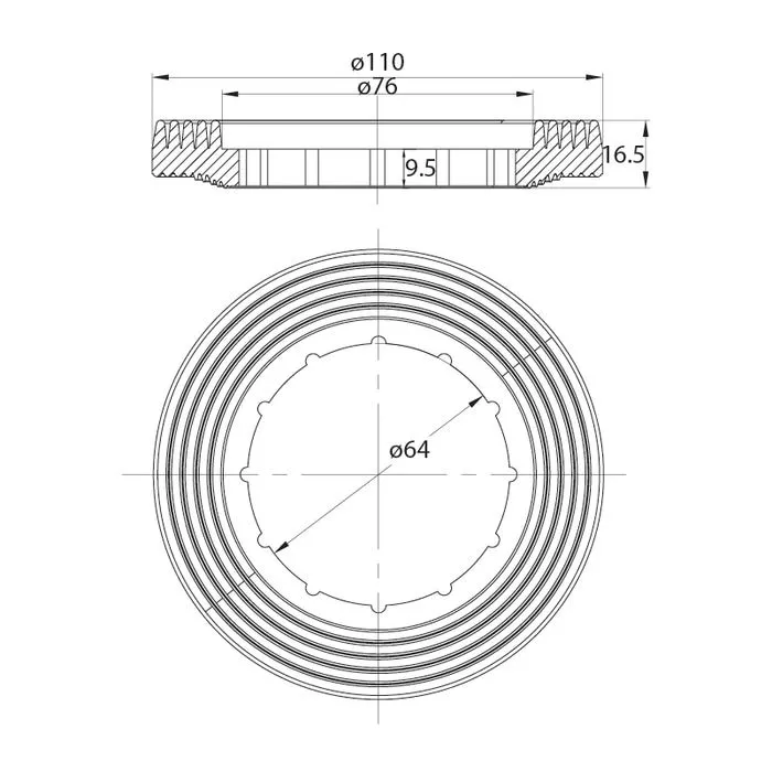 Арматура  д/бач IDDIS F012400-01К 2-ур,типА нижн/п F012400-01K