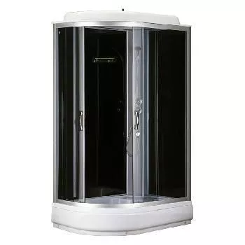 Кабина 120х80 ср/п ПРАВ Черные стенки+Тонированные стекла Loranto для опта CS-66120-20 R G