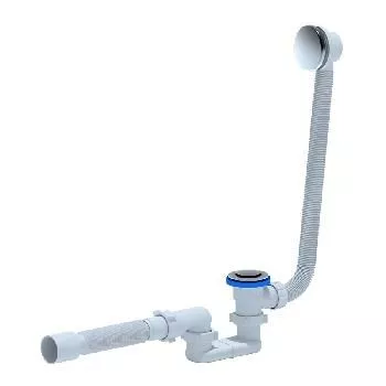 Сифон для ванны 1&quot1/2-40/50 плоский клик-клак с гофрой АНИ Пласт EC055