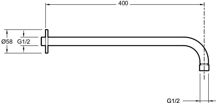 Держатель для душа JACOB DELAFON EO настенный 40, хром E10039-CP