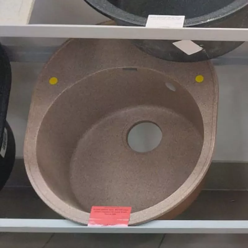 Мойка камень врез 460-580 овал 197мм терракот Dr.Gans Smart Виола 580 25.140.B0580.406