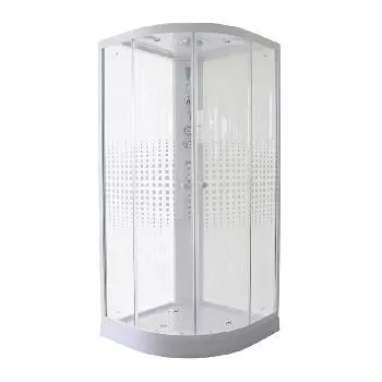 Кабина 90х90 н/п Белые стенки+Прозрачные стекла Parly EB93P