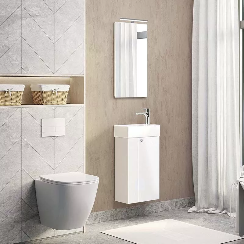 Тумба подвесная  40см 1дв Comforty Асти с рак 9140 00-00001402