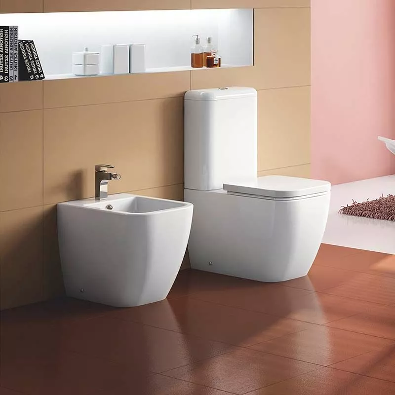 Унитаз напольный BelBagno Alpina P-trap, к бачку BB10100T BB10100CP