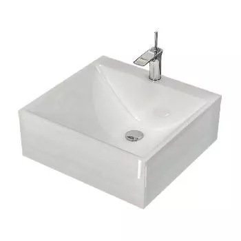 Раковина из искусственного камня ESSE X F 450/1  450х450х195 мм RAL 9003 5526 RAL 9003 5526