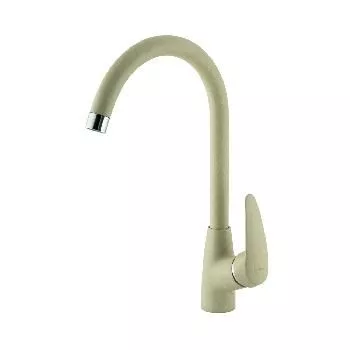 Смеситель для кухни высокий 19см бежевый Lemark Linara LM0405PBG