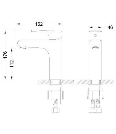 Смеситель для раковины 11см Lemark Point LM0306C