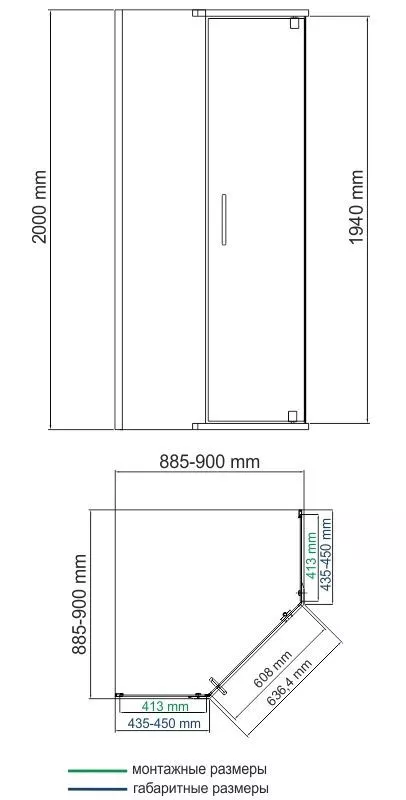 Душевой уголок WasserKRAFT Leine 35P 35P11