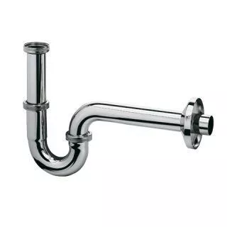 Сифон для раковины 1&quot1/4-32 без выпуска трубчатый металл хром Kludi 1026505-00