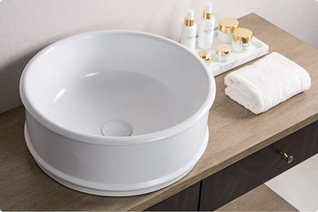Раковина накладная 45см круг Belbagno BB1383
