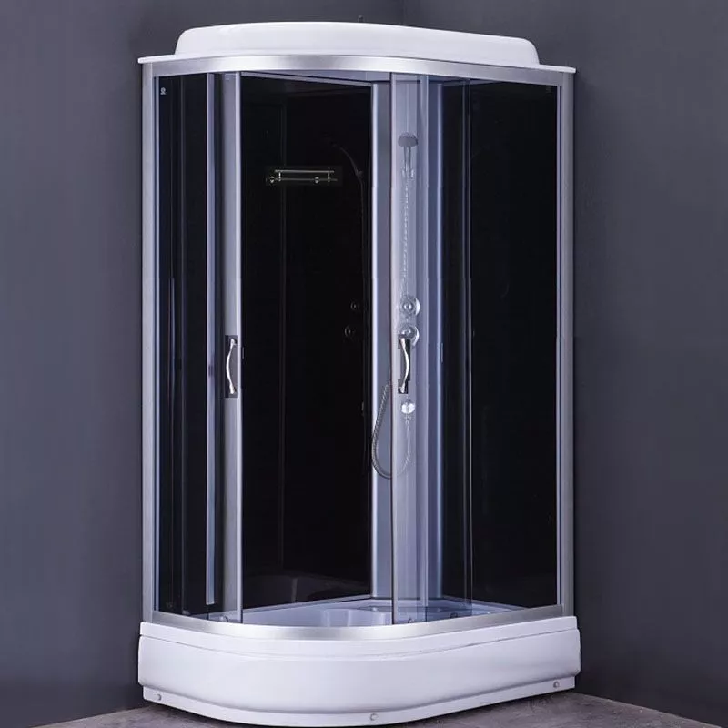 Кабина 120х80 ср/п ПРАВ Черные стенки+Тонированные стекла Loranto для опта CS-66120-20 R G