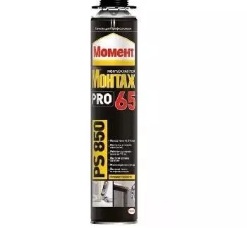Пена монтажная Момент PRO 65 PS 850 , 850мл (Эстония) 4600611321349