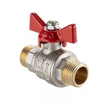 Кран шаровой 1/2 НН бабочка красная Valtec Base ГОСТ VT.219S.N.04