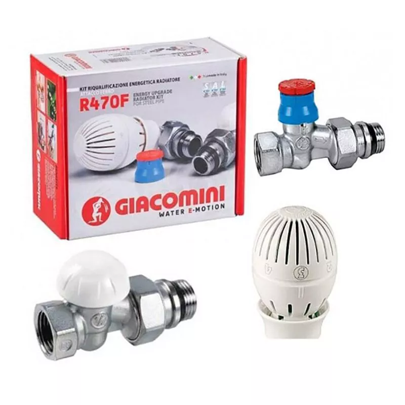 Комплект термост 1/2 прямой Giacomini R470FX013