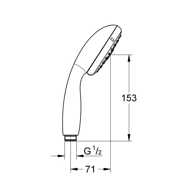 Лейка душ 3реж круг Grohe Tempesta New 100мм 28419002