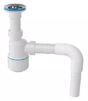 Сифон для раковины 1&quot1/4-40/50 с гофрой Aquanova  1050