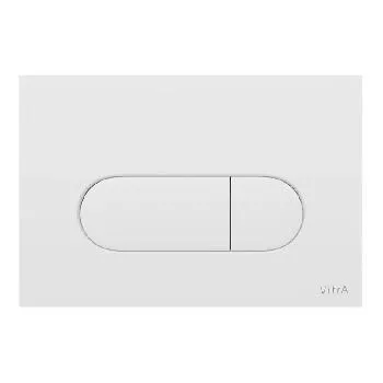 Кнопка для инсталляции 2реж механич белый глянец VitrA Root Round 740-2200