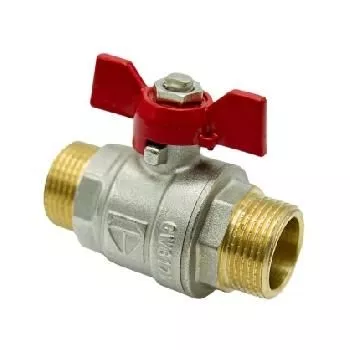 Кран шаровой 1/2 НН бабочка HLV Optima HLV-101219.№.01	