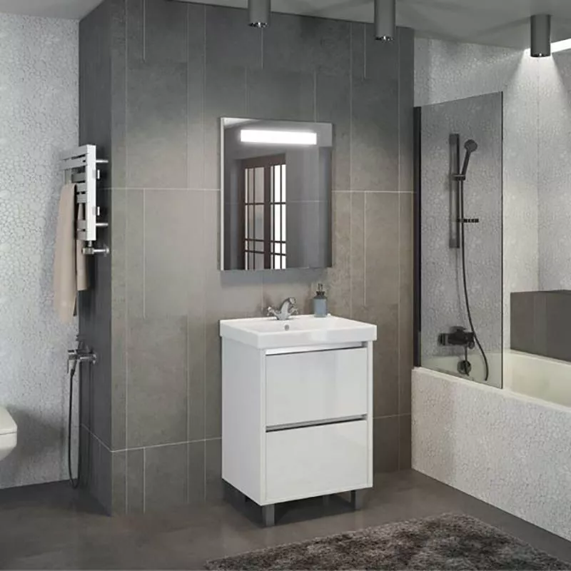 Тумба  60см 2ящ Comforty Дублин с рак 8056