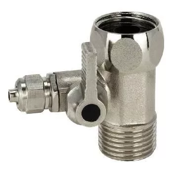 Кран для фильтра тройной 1/2x1/4x1/2 ВН под шланг Аквабрайт КБП-14-12