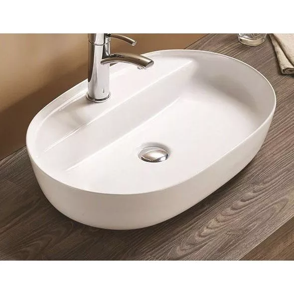 Раковина накладная 51/40см овал с/о CeramaLux 78325XS 78325XS