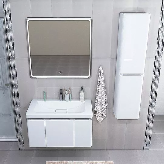 Зеркало АКВАТОН Шерилл 85* LED-подсв. touch выключатель, антипар 1A210302SH010