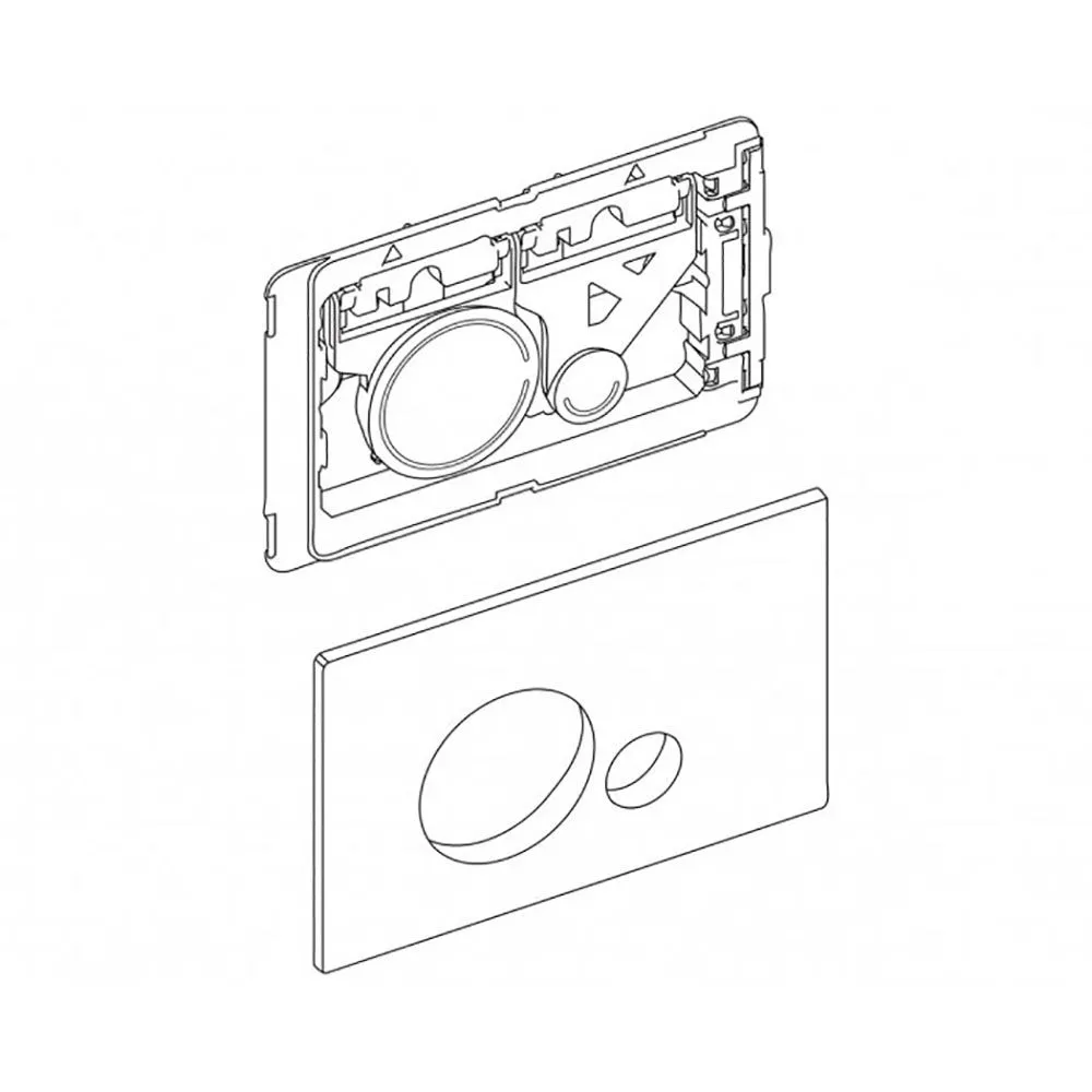 Кнопка для инсталляции 2реж механич белый BelBagno Sfera BB014-SR-BIANCO