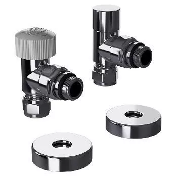 Комплект термост 1/2 угловой БЕЗ головки хром Royal Thermo Design Pro НС-1646649	