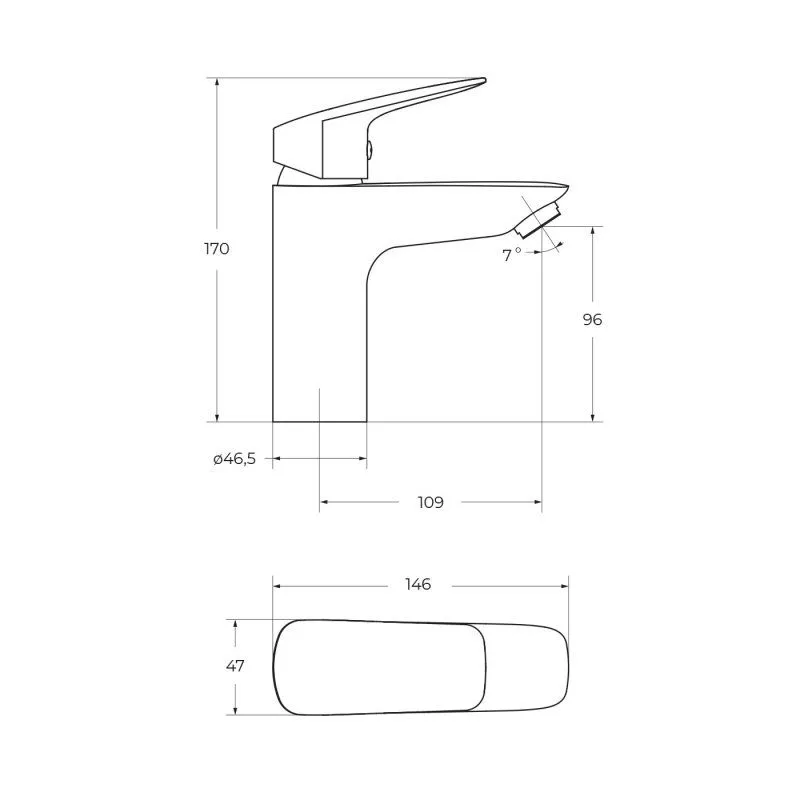 Смеситель для раковины 11см BelBagno Due DUE-LVM-CRM-W0