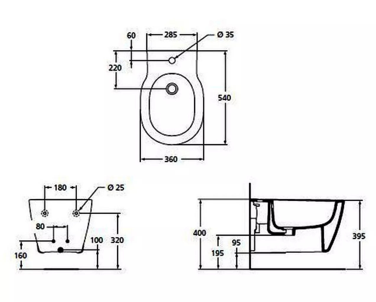 Биде IDEAL Standard Connect подвесное Е799701