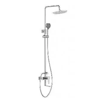 Душевая стойка излив тропич душ лейка круг BelBagno Ancona ANCONA-VSCM-CRM