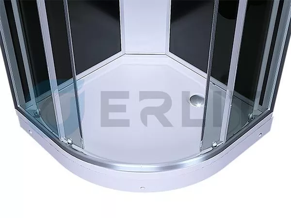 Душевая кабина Erlit 80х80 черная тонированная, н/п ER 3508P-C4-RUS