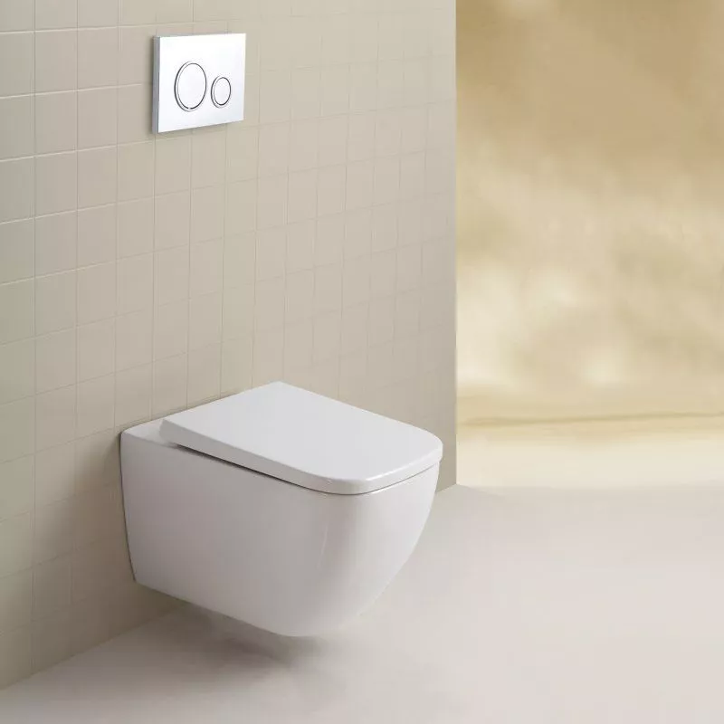 Унитаз подвесной безобод сид ДП м/л б/с BelBagno Alpina BB10100CHR+BB309SC