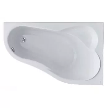 Ванна акрил 160-100 асим правая без м/к Сантек Ибица XL 1WH112037