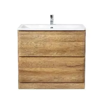 Тумба  80см 2ящ светлое дерево Belbagno Albano с рак BB800/455-LV-MR-ALR (Rovere Rustico) ALBANO-800-2C-PIA-RR + BB800/455-LV-MR-ALR