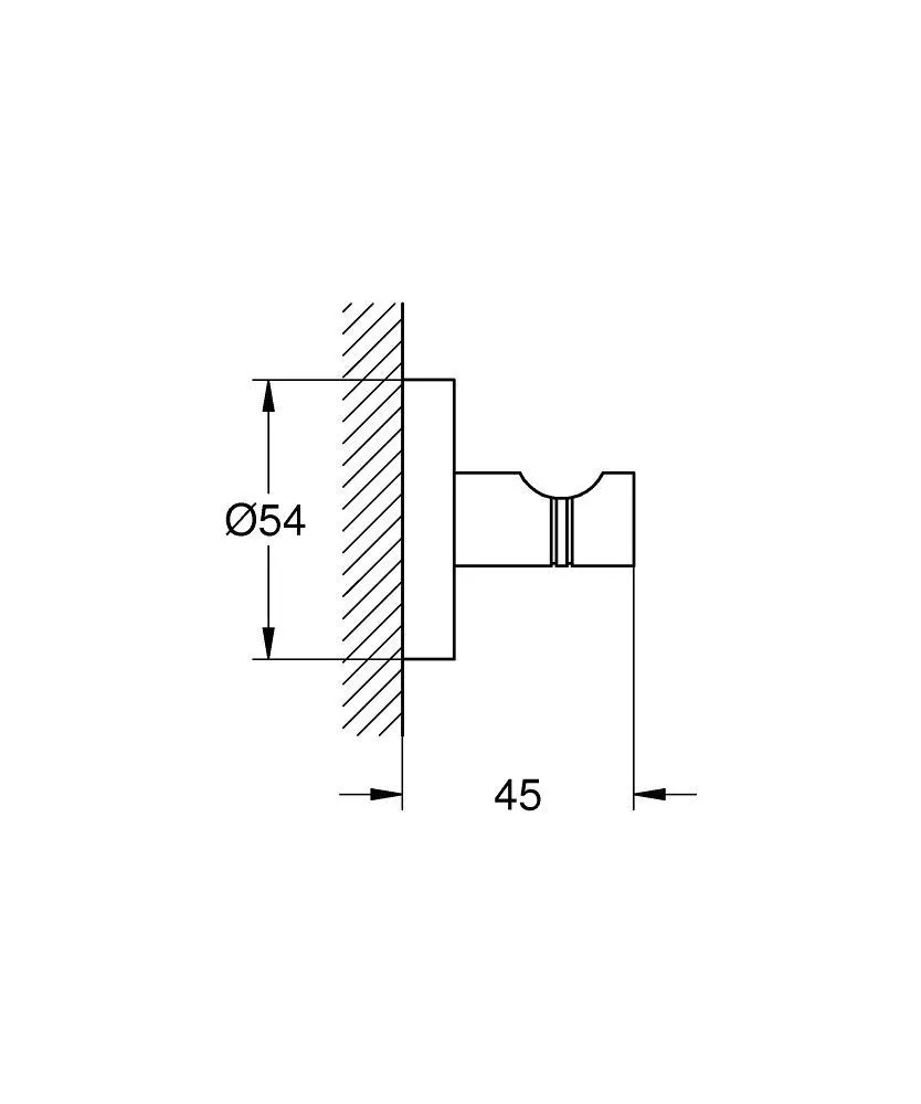 Вешалка 1 крючок хром Grohe Essentials  40364001