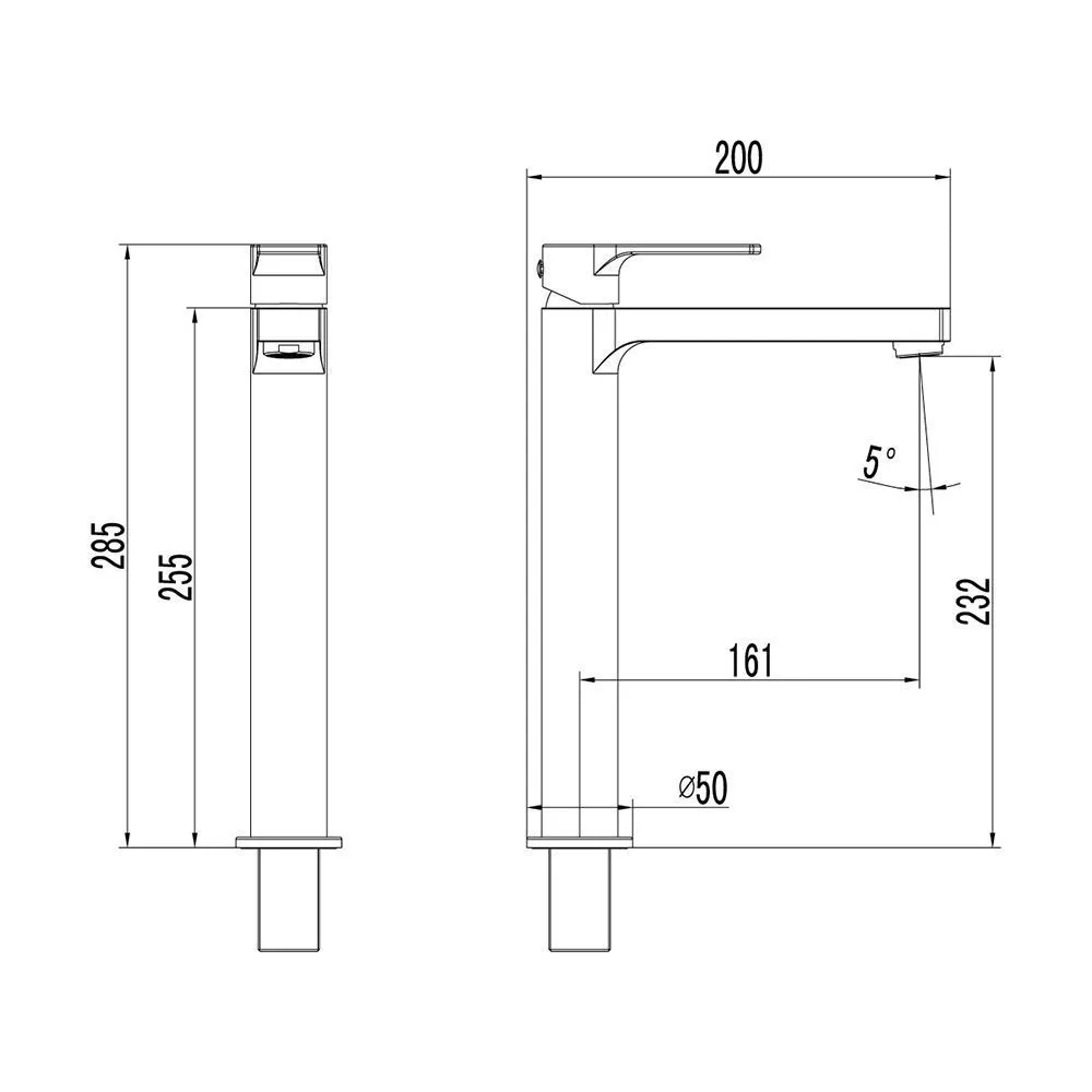 Смеситель для раковины высокий 16см Lemark Plus grace LM1509C