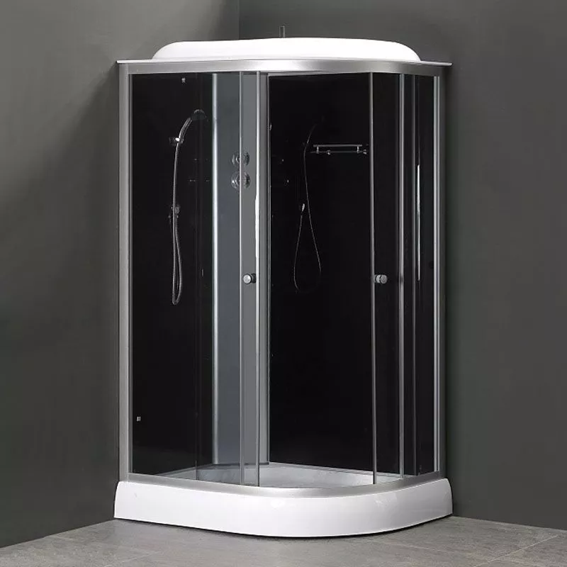Кабина 120х80 н/п ЛЕВ Черные стенки+Тонированные стекла Loranto для опта CS-66121L G 120