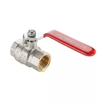 Кран шаровой 1/2 ВВ рычаг красный Valtec Base ГОСТ VT.214S.N.04