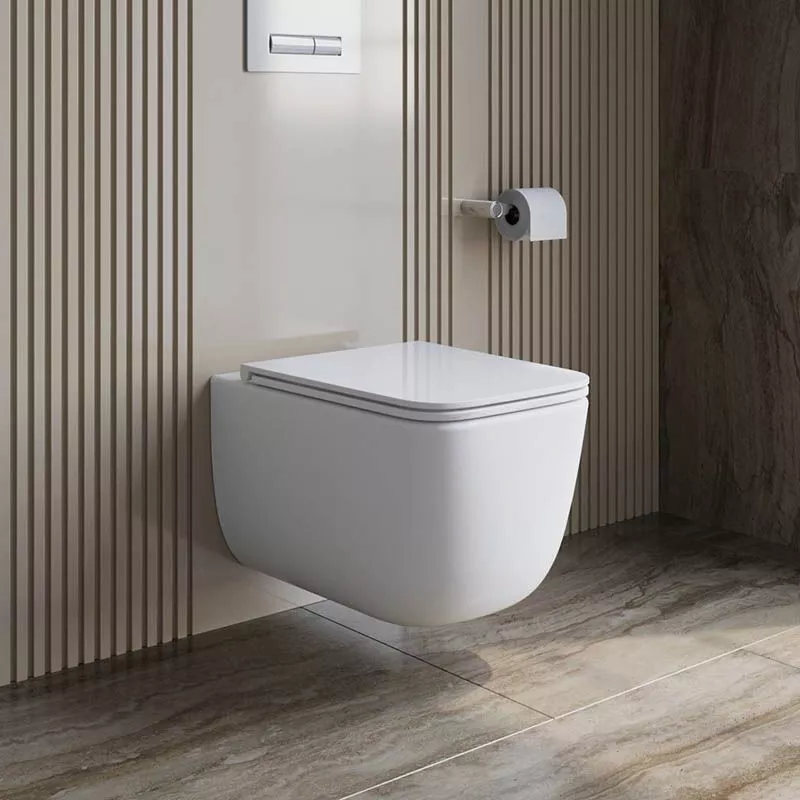 Унитаз подвесной безобод сид ДП м/л б/с тонкое а/в BelBagno Luce-TOR торнадо BB076CH-TOR/SC