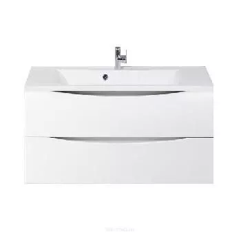 Тумба подвесная под раковину Belbagno  MARINO с 2 выкат.ящ 900х450х500+Раковина лит. мрам Belbagno  MARINO-900-2C-SO-BL-P + BB900/450-LV-MR-PR
