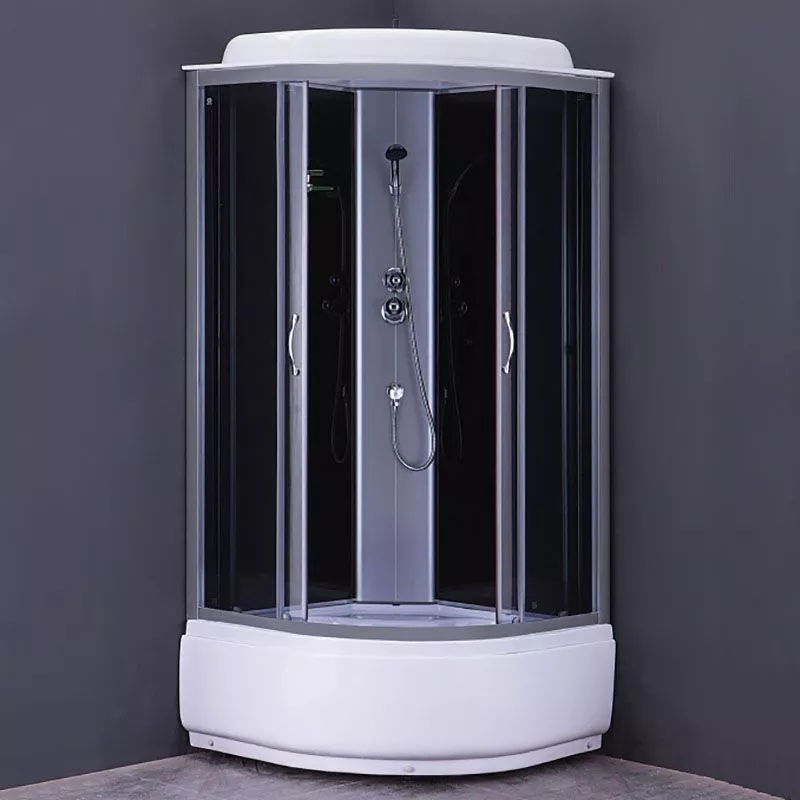 Кабина  90х90 в/п Черные стенки+Тонированные стекла Loranto для опта CS-6690 G, 90*90*215