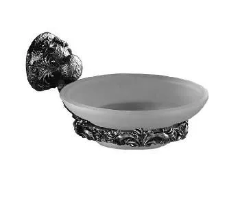 Мыльница стекло хром Art Max Sculpture  AM-0685-T
