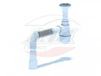 Сифон для раковины 1&quot1/4-40/50 с гофрой АНИ Пласт C2015