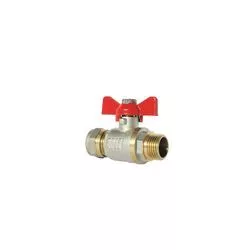 Кран шаровой с цангой 1/2x16 Н бабочка JIF 358NB JIF 358 NB